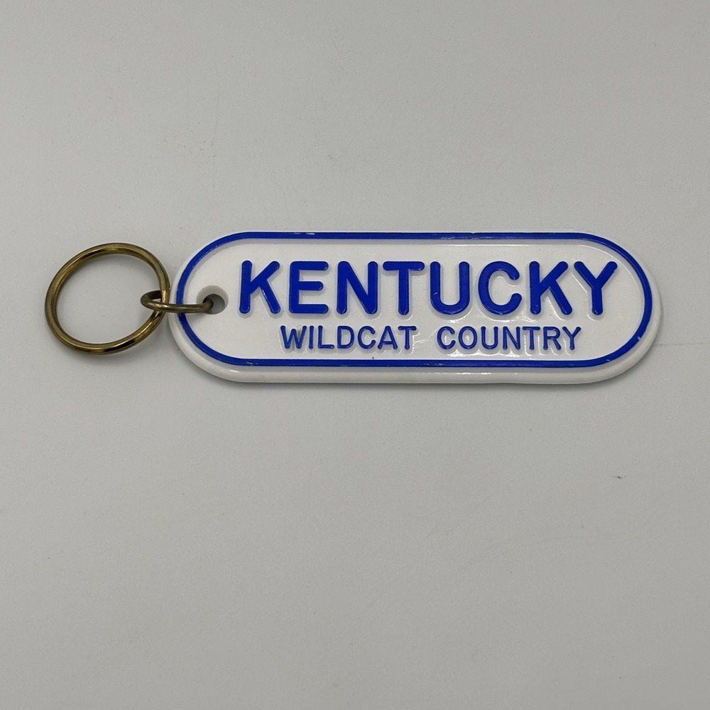 Vintage Kentucky Wildcats Country plastic Keychain UK‎ Keyring
